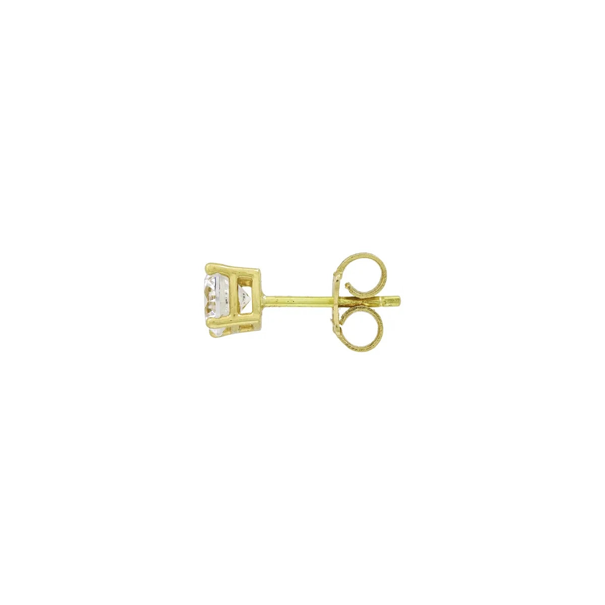 Topos studs en oro amarillo de 18 Kilates, con zircones