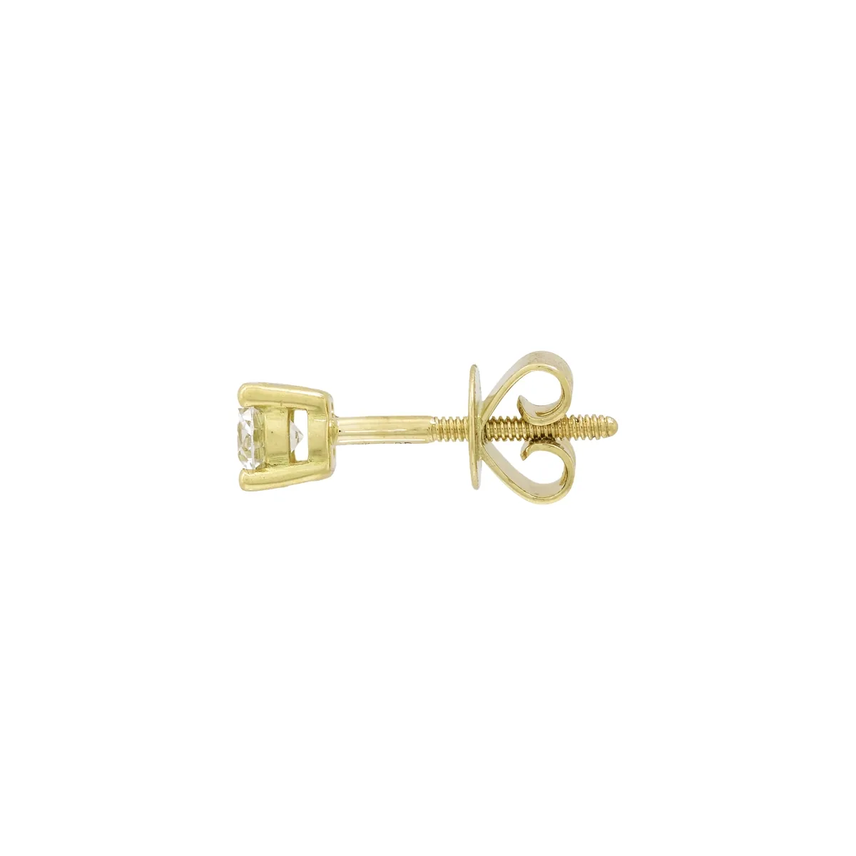 Topos studs en oro amarillo de 18 Kilates, con 2 diamante de laboratorio centrales de 0.40 Ct
