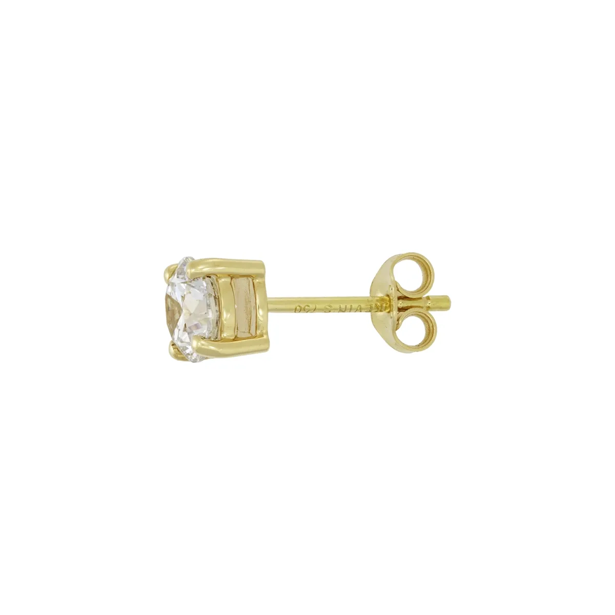 Topos studs en oro amarillo de 18 Kilates, con 2 diamante de laboratorio centrales de 1.00 Ct