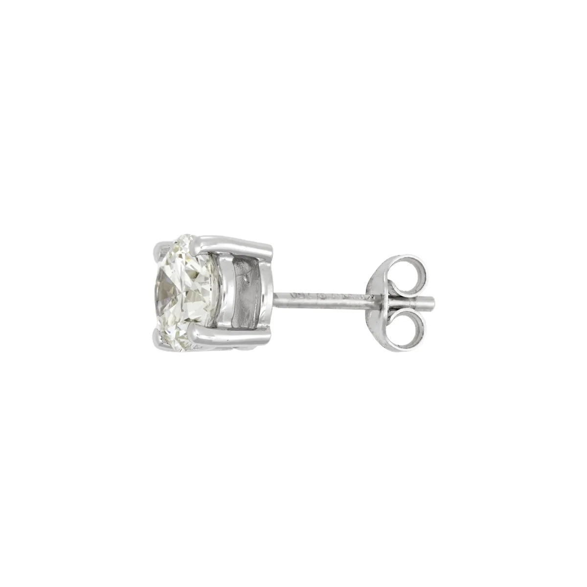 Topos studs en oro blanco de 18 Kilates, con 2 diamante de laboratorio centrales de 1.40 Ct
