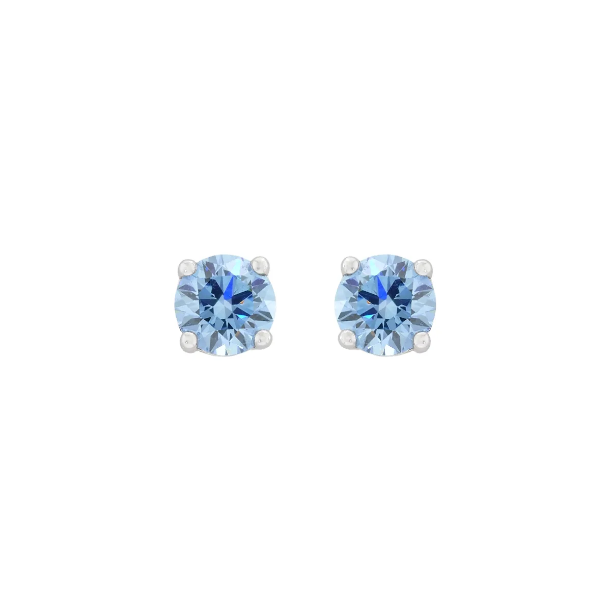 Topos studs en oro blanco de 18 Kilates, con 2 diamante de laboratorio centrales de 1.00 Ct
