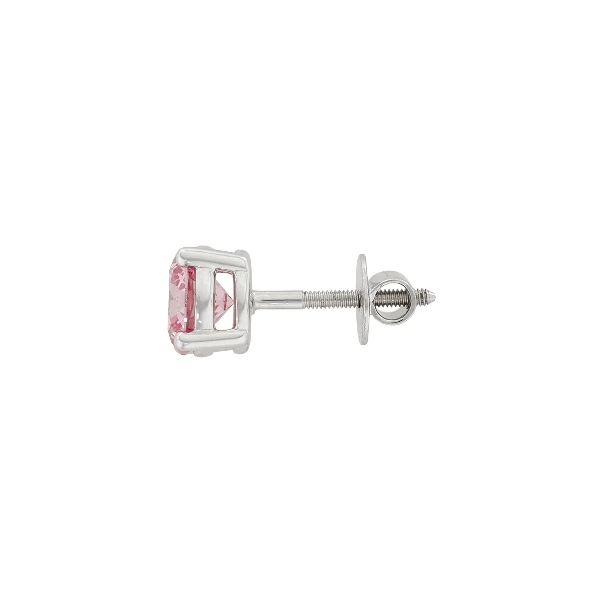 Topos studs en oro blanco de 18 Kilates, con 2 diamante de laboratorio centrales de 2.00 Ct