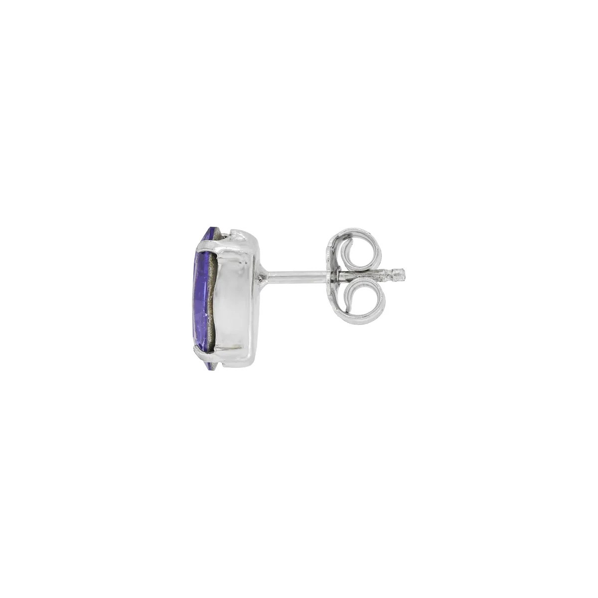 Topos studs en plata Ley 925, con 2 cristales centrales, de la coleccion Sueños