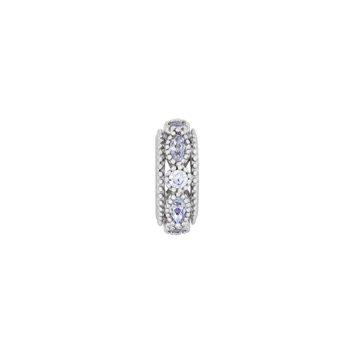 Dijes venezia en plata Ley 925, Stoppers, con cristales