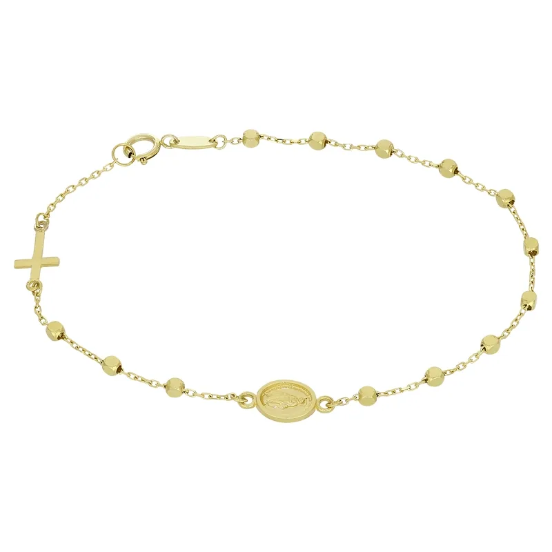 Pulsera en oro amarillo de 18 Kilates, 18 cm. de largo, 0.50 mm. de ancho