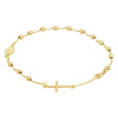 Pulsera en oro amarillo de 18 Kilates, 18 cm. de largo, 1 mm. de ancho