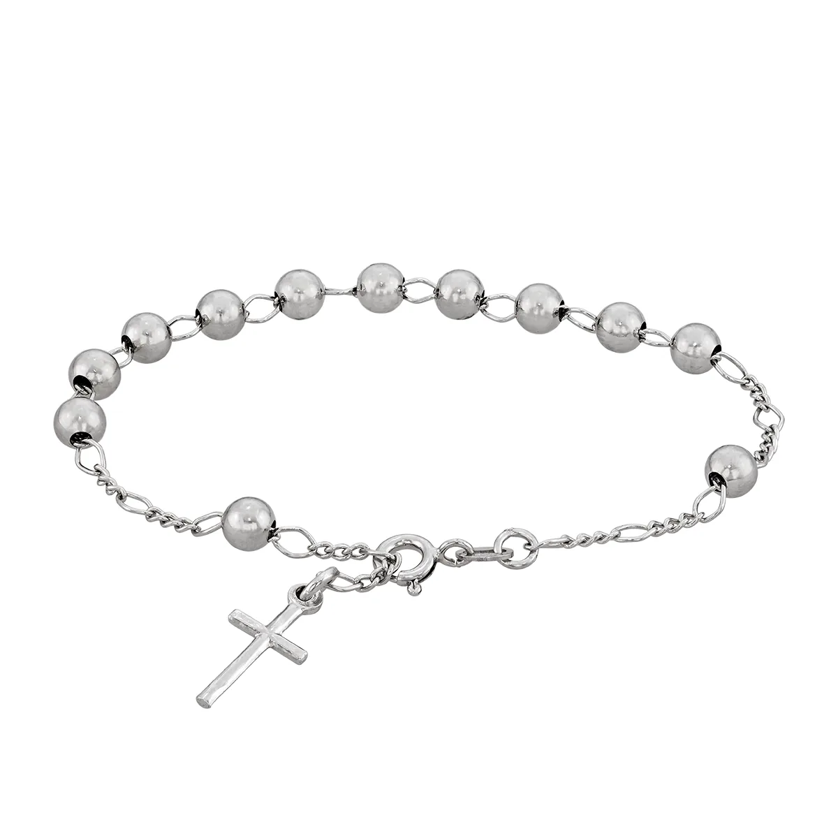 Pulsera en plata Ley 925, 18 cm. de largo, 5 mm. de ancho, de la coleccion Sueños