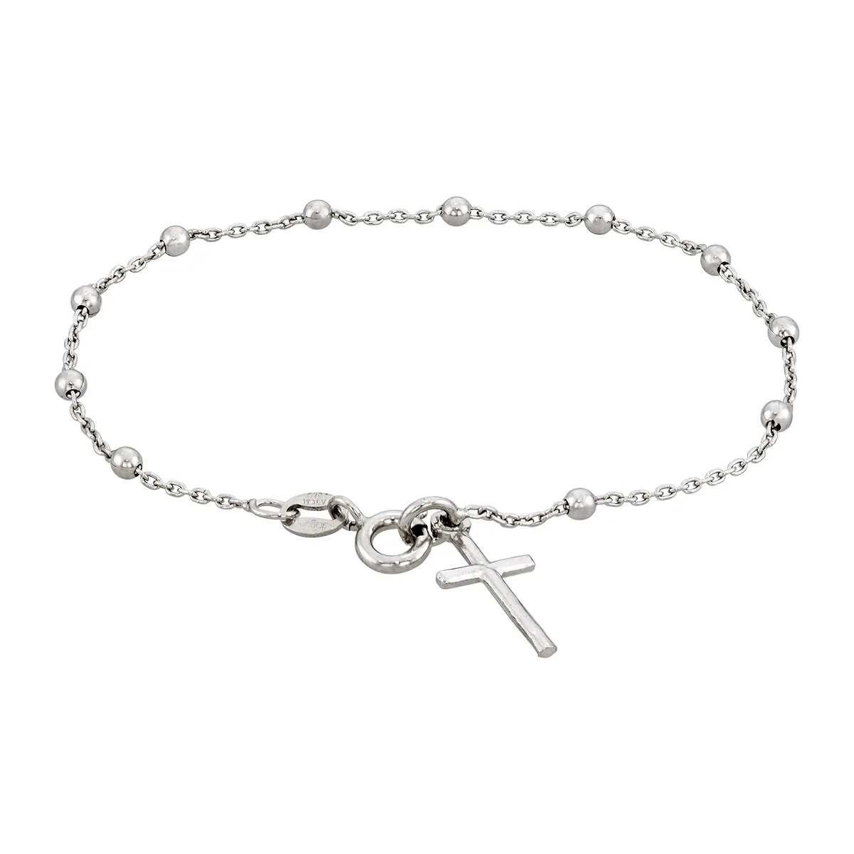 Pulsera en plata Ley 925, 18 cm. de largo, 1.50 mm. de ancho, de la coleccion Sueños