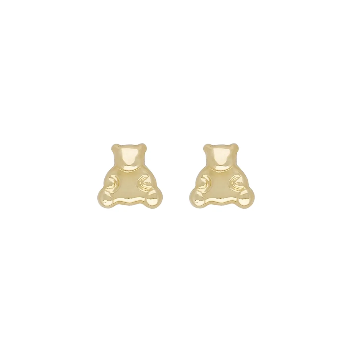 Topos de osito en oro amarillo de 18 Kilates