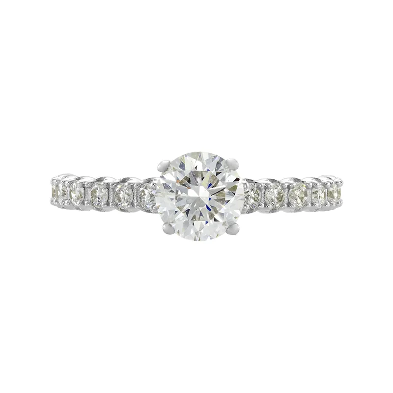 Anillo de compromiso en plata ley 925, rodinado - Colección Sueños