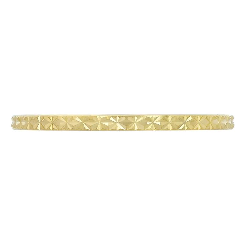 Argolla en oro amarillo de 18 Kilates con visos, Plana, 1.50 mm. de ancho