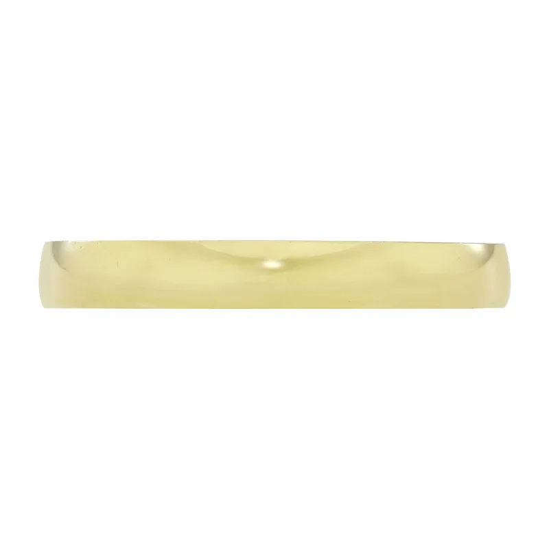 Argolla en oro amarillo de 18 Kilates, Plana, 3 mm. de ancho