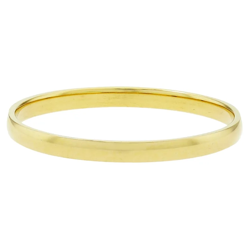 Argolla en oro amarillo de 18 Kilates, 1/2 caña, 1.80 mm. de ancho