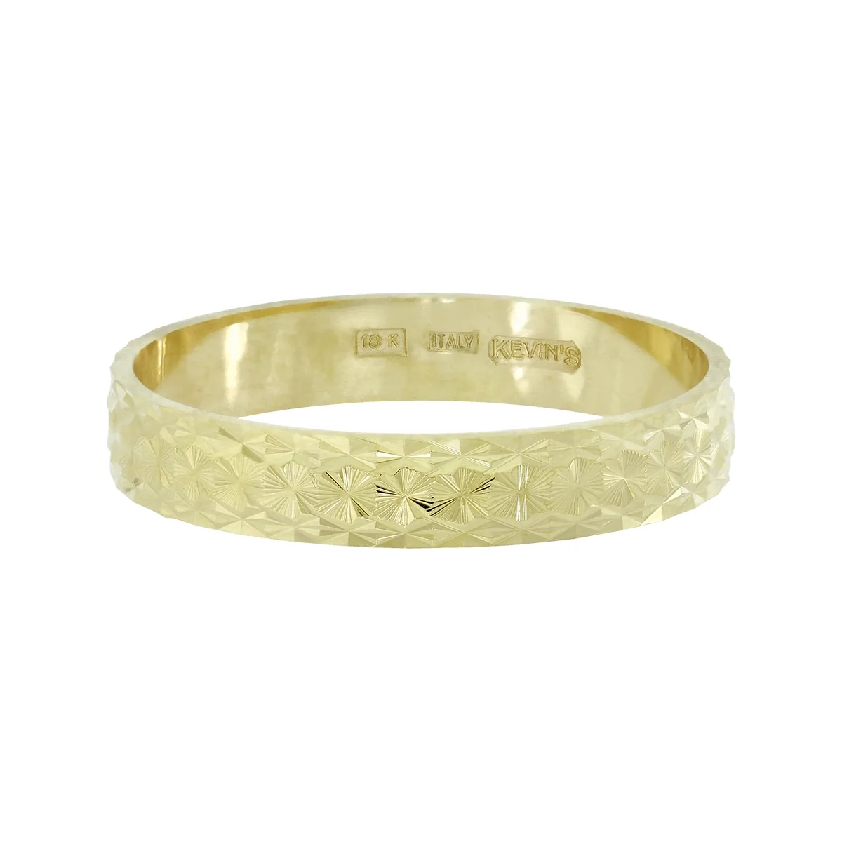 Argolla en oro amarillo de 18 Kilates con visos, Plana, 3.50 mm. de ancho