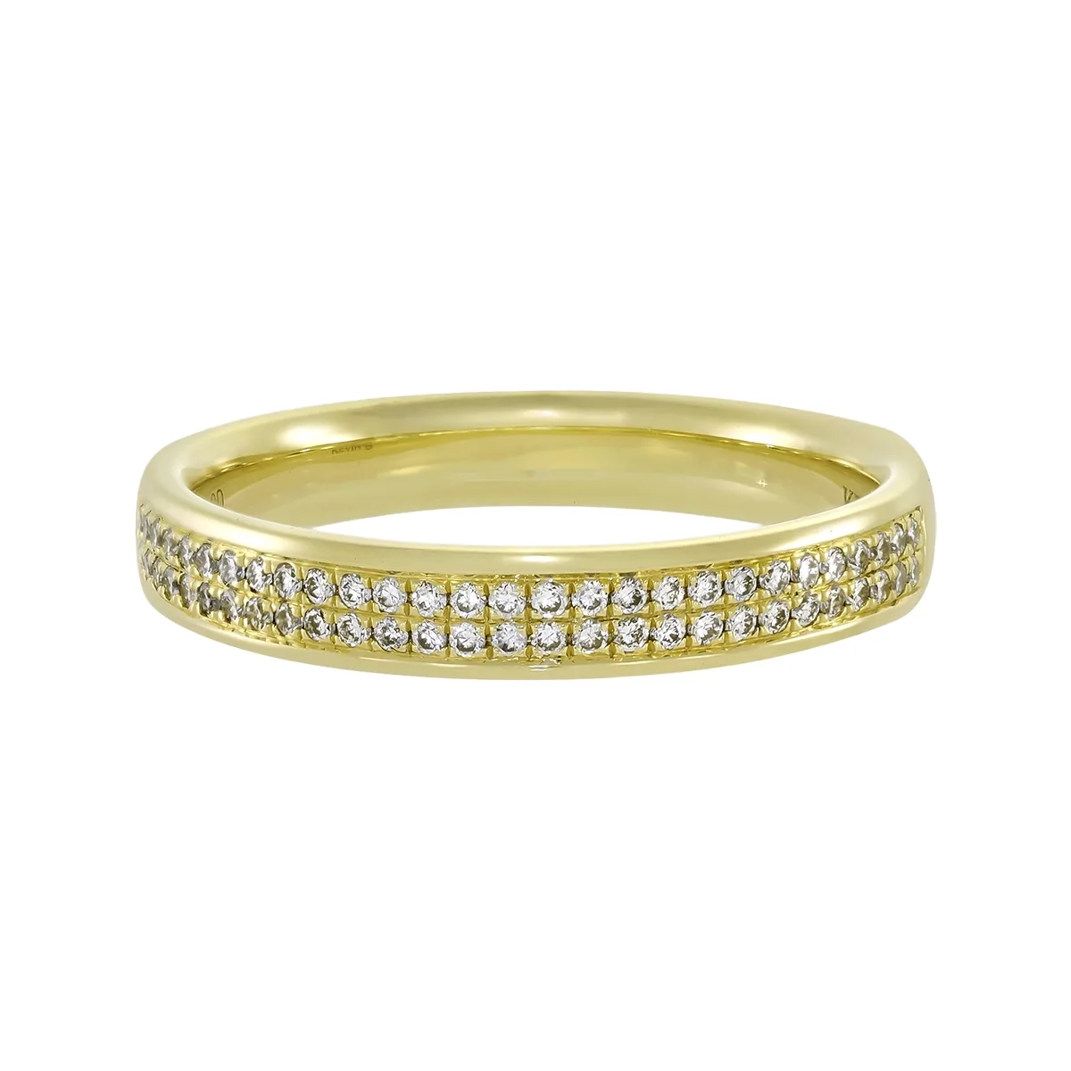 Argolla en oro amarillo de 18 Kilates, con diamante de laboratorio de 0.15 Ct