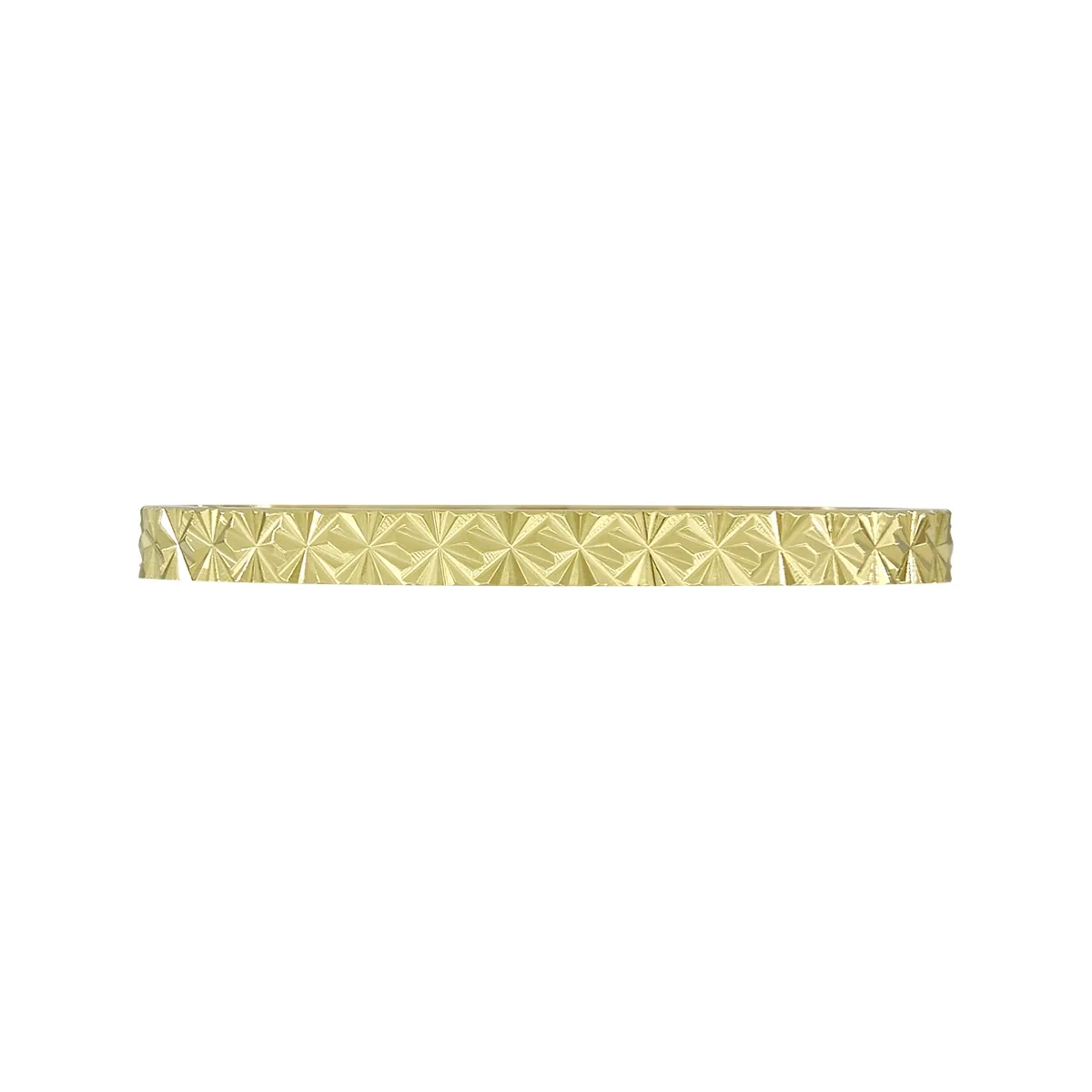 Argolla en oro amarillo de 18 Kilates con visos, Plana, 1.50 mm. de ancho