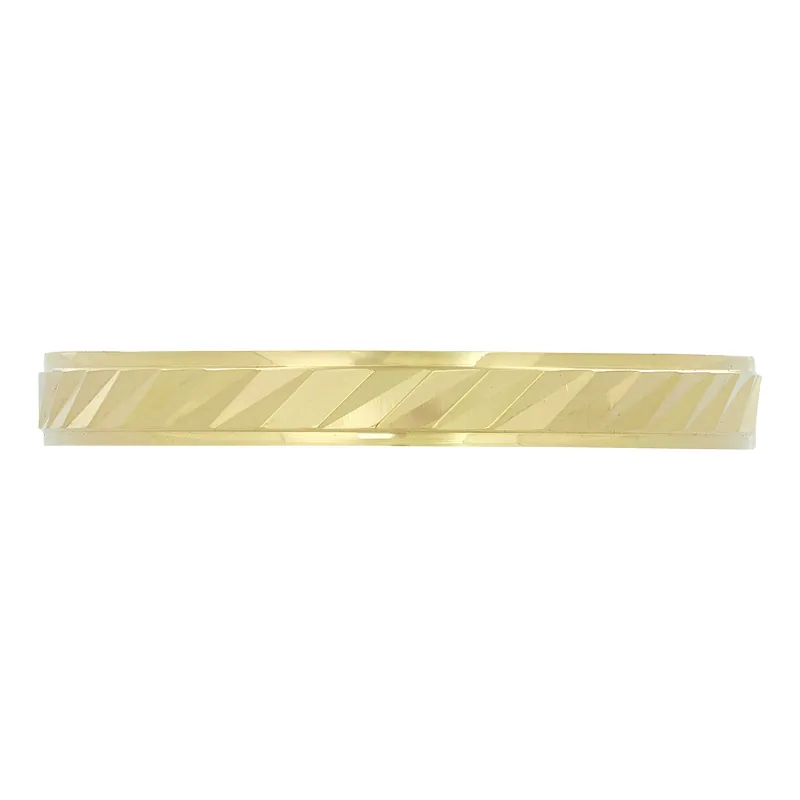 Argolla en oro amarillo de 18 Kilates con visos, Plana, 3 mm. de ancho