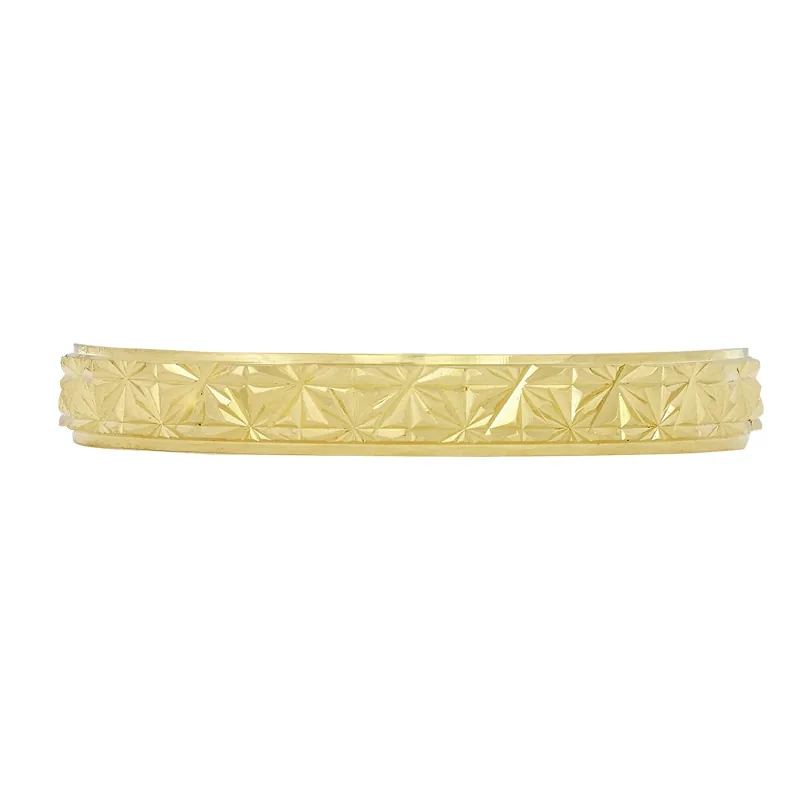 Argolla en oro amarillo de 18 Kilates con visos, Plana, 3 mm. de ancho