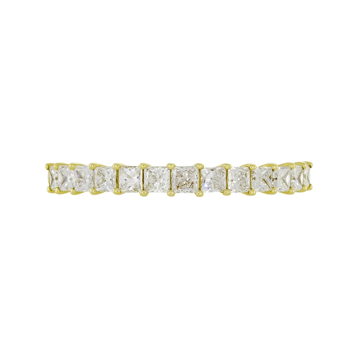 Argolla en oro amarillo de 18 Kilates, Cintillo, con diamante de laboratorio de 0.55 Ct, 2.50 mm. de ancho