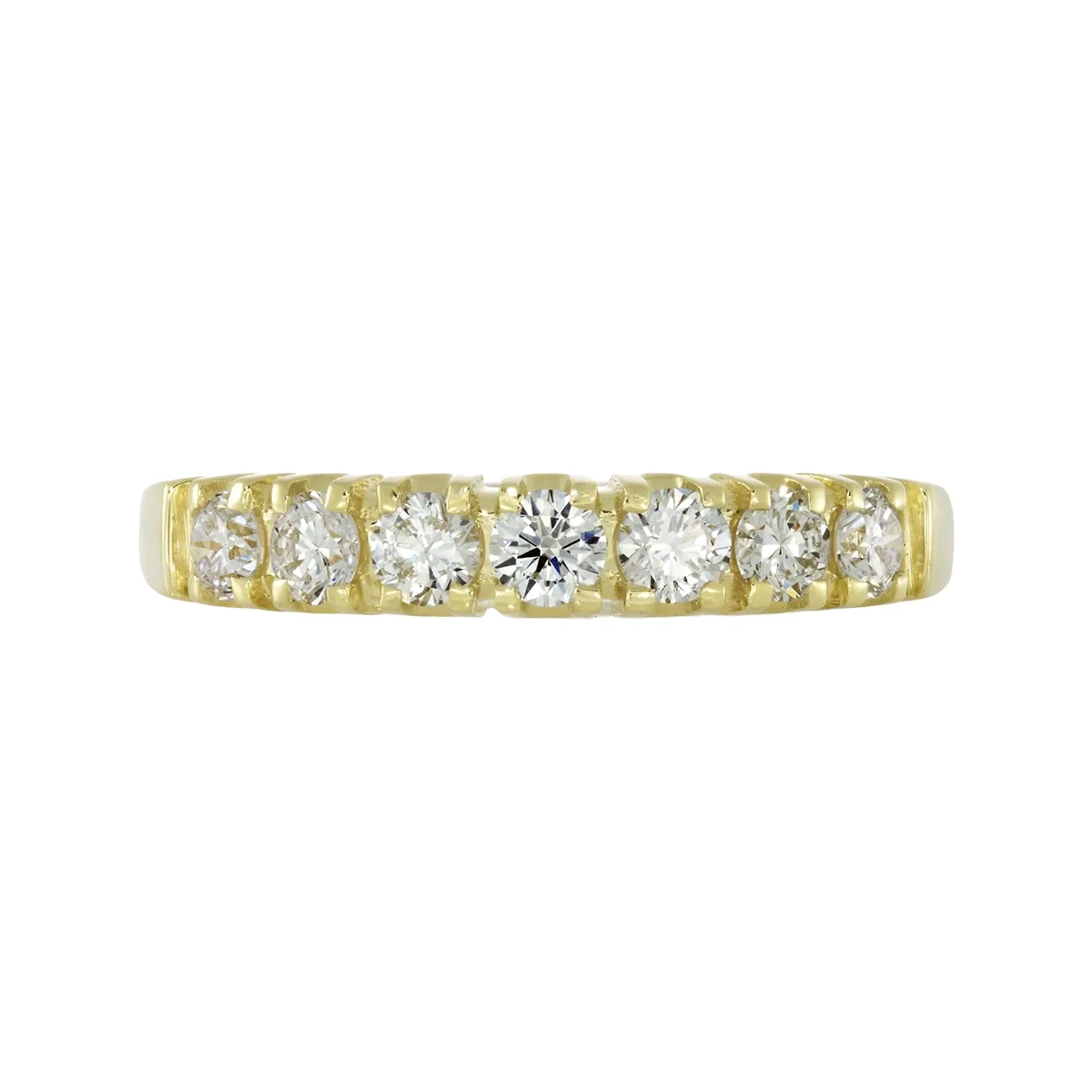 Argolla en oro amarillo de 18 Kilates, Cintillo, con diamante de laboratorio de 0.50 Ct