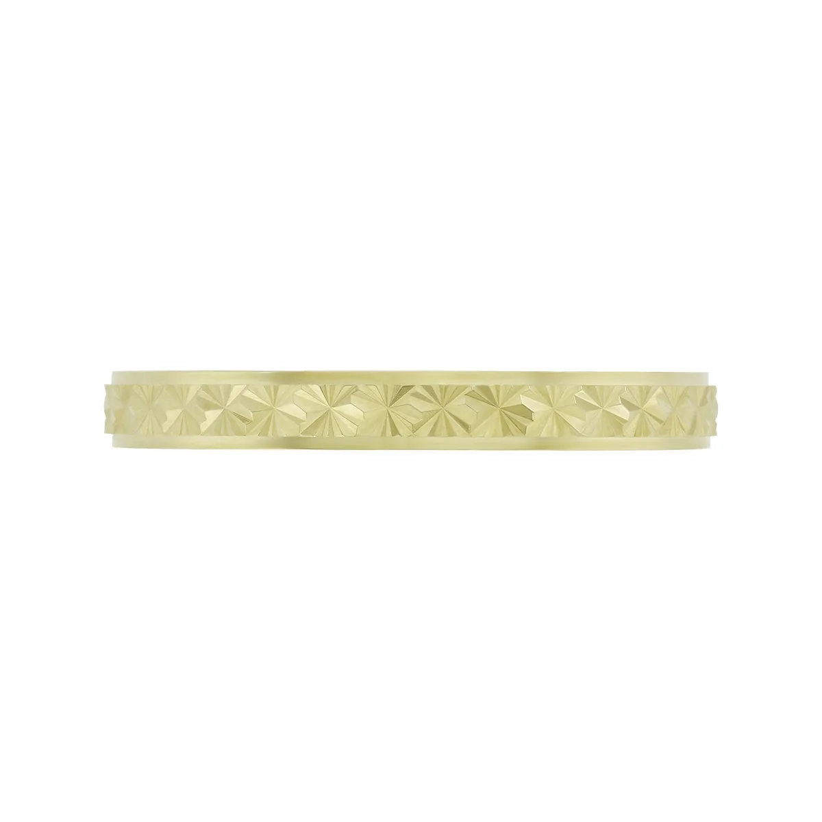 Argolla en oro amarillo de 18 Kilates con visos, Plana, 3 mm. de ancho