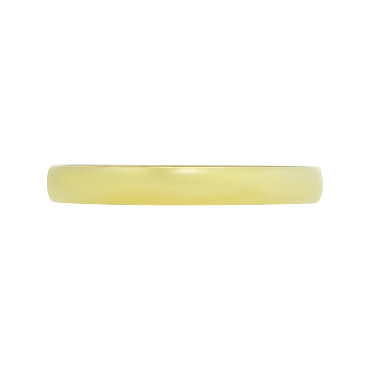 Argolla en oro amarillo de 18 Kilates, 1/2 caña, 3 mm. de ancho