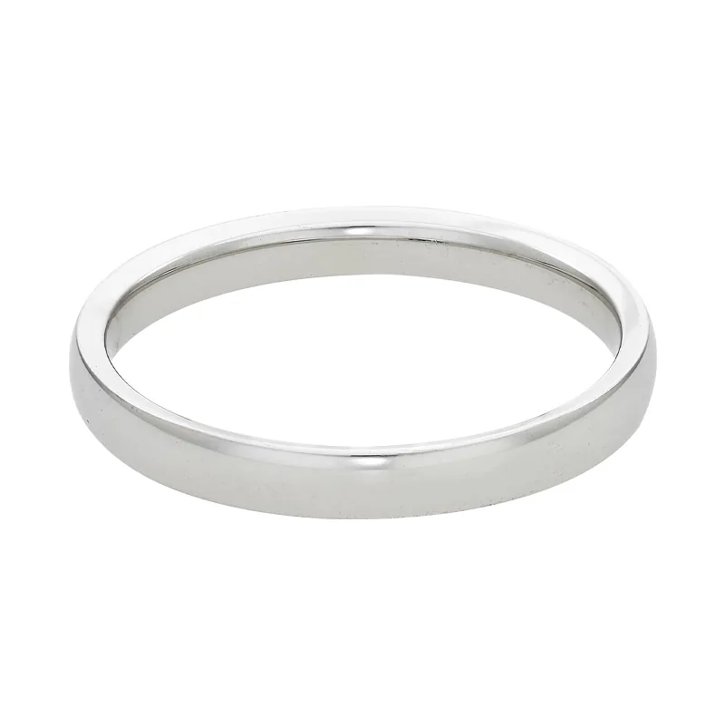 Argolla en oro blanco de 18 Kilates, Plana, 3 mm. de ancho