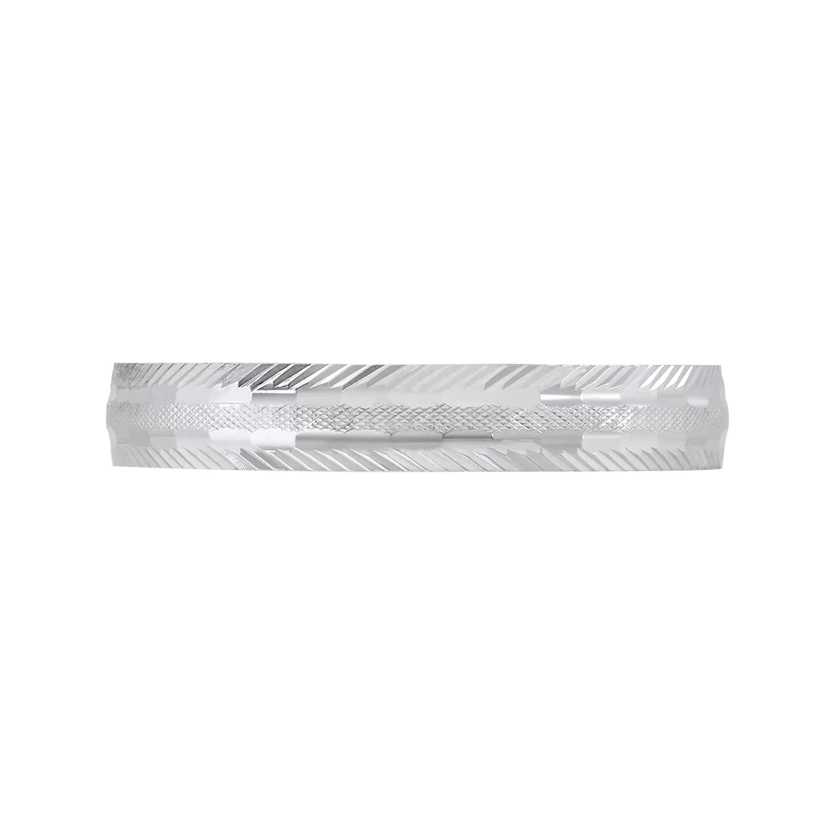 Argolla en oro blanco de 18 Kilates con visos, Plana, 3 mm. de ancho