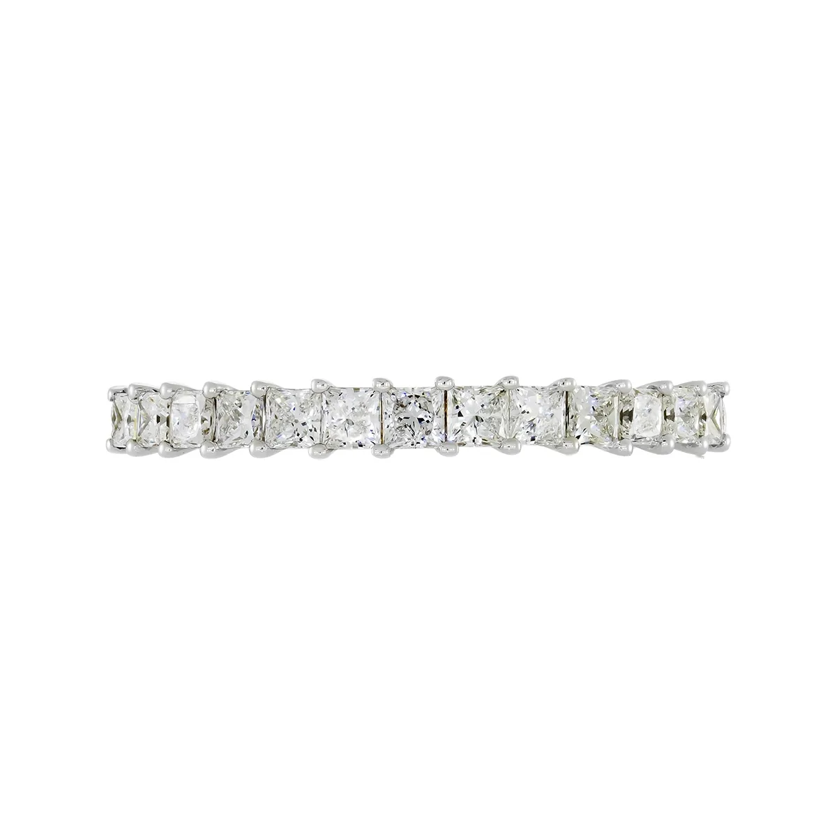 Argolla en oro blanco de 18 Kilates, Cintillo, con diamante de laboratorio de 0.55 Ct
