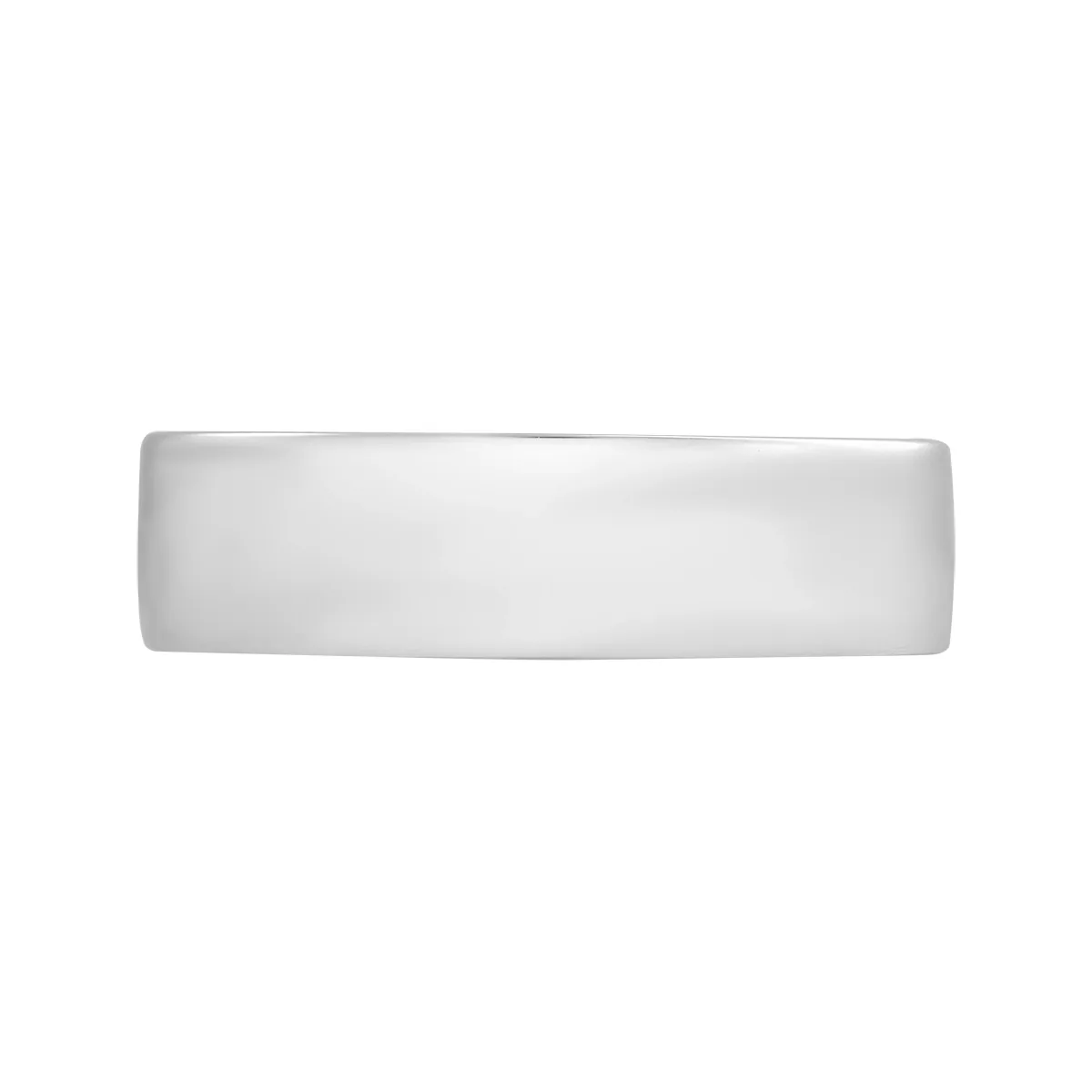 Argolla en plata Ley 925, Plana, 5 mm. de ancho, de la coleccion Sueños