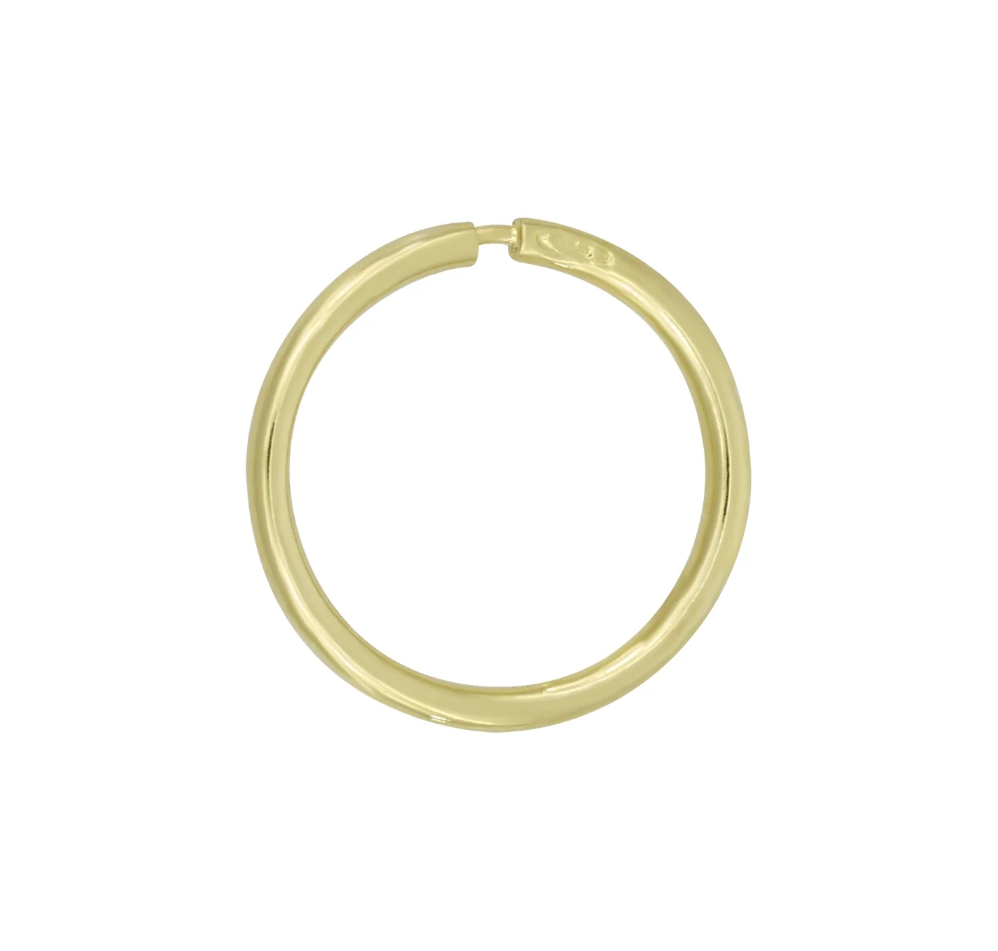 Candongas en oro amarillo de 18 Kilates, Aguja, 1 mm. de ancho