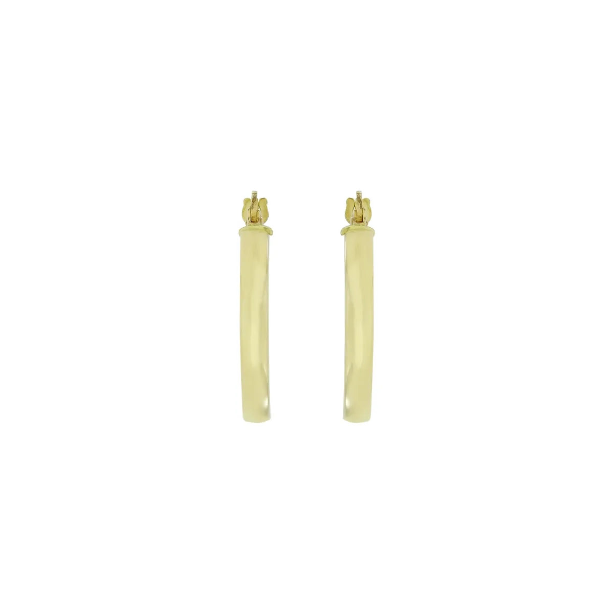 Candongas oro tono amarillo 18k, liso
