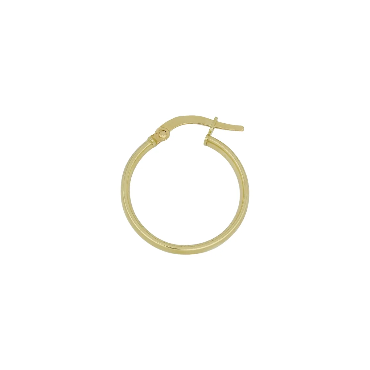 Candongas oro tono amarillo 18k, liso