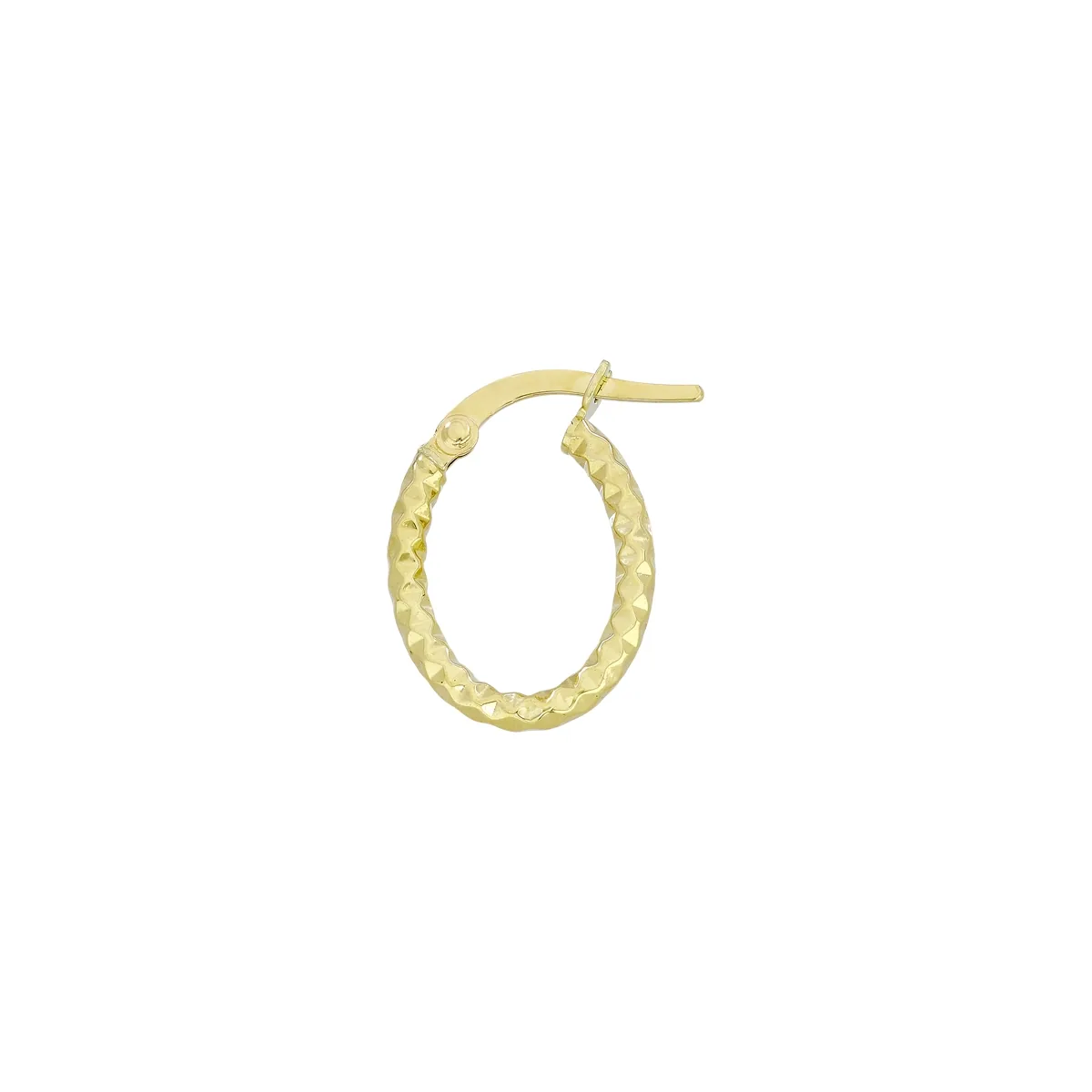 Candongas óvalo, oro tono amarillo 18k, con visos