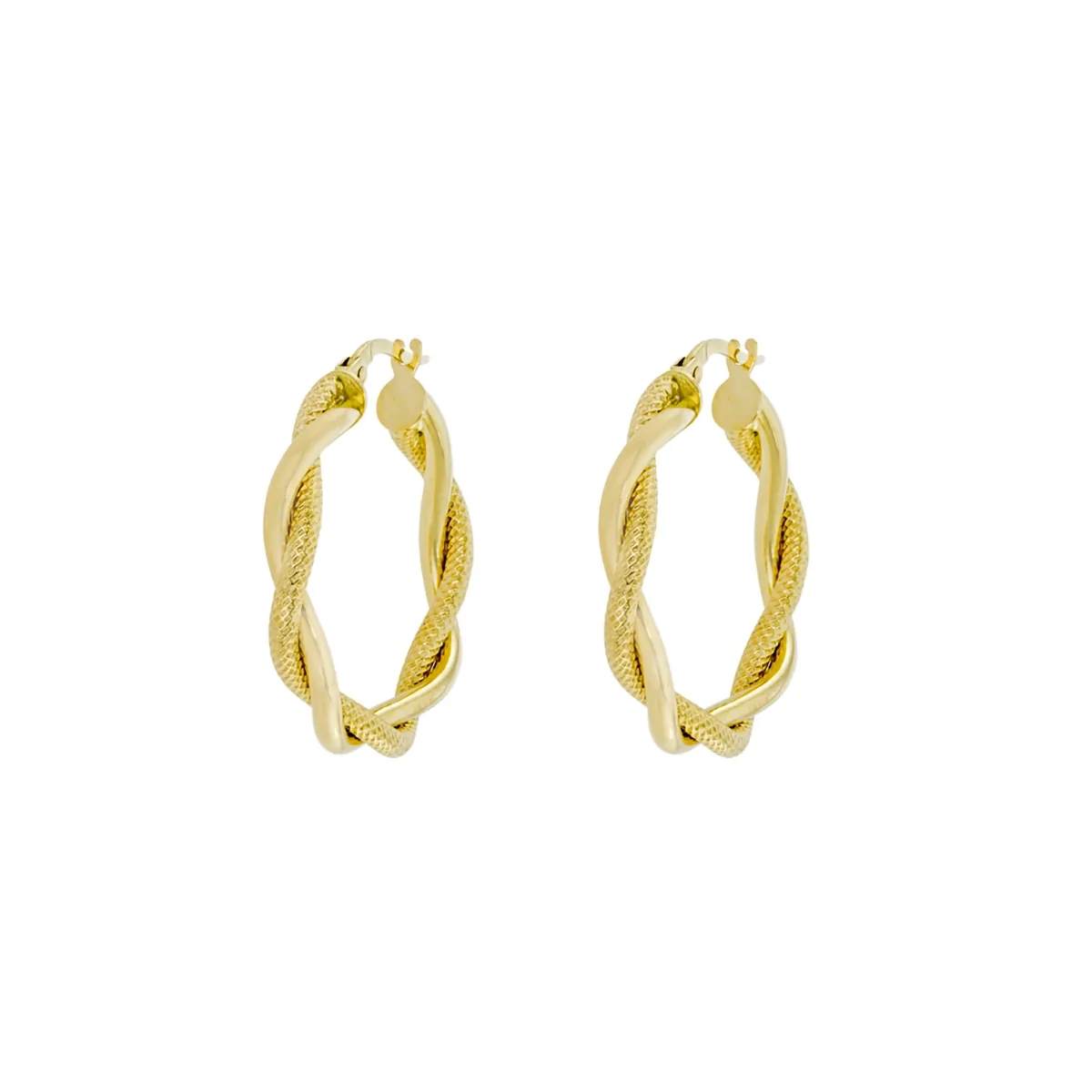 Candongas oro tono amarillo 18k, liso