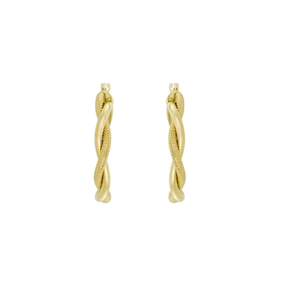 Candongas oro tono amarillo 18k, liso