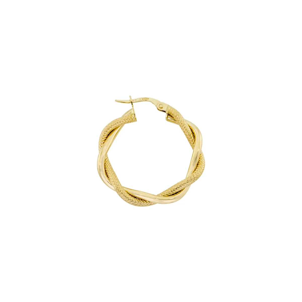 Candongas oro tono amarillo 18k, liso