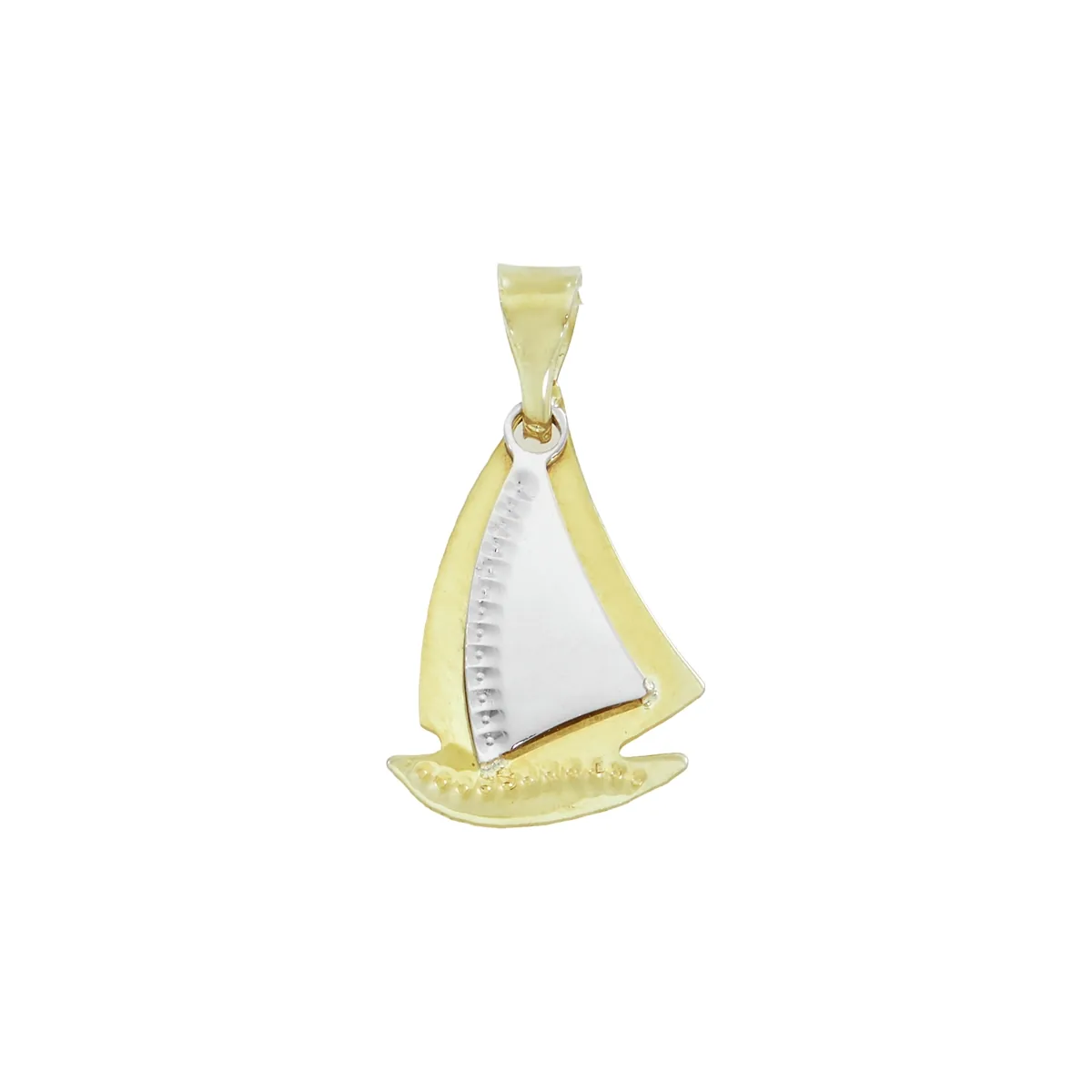 Dije en oro amarillo de 18 Kilates, Transporte, 1.50 mm. de ancho