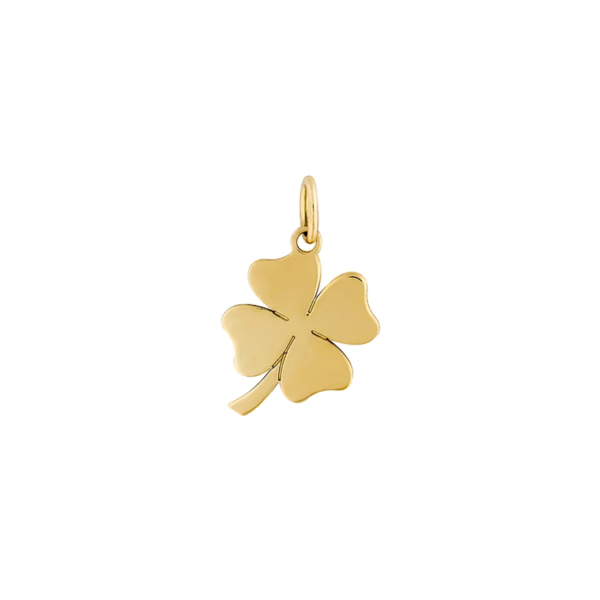 Dije de trébol en oro amarillo de 18 Kilates