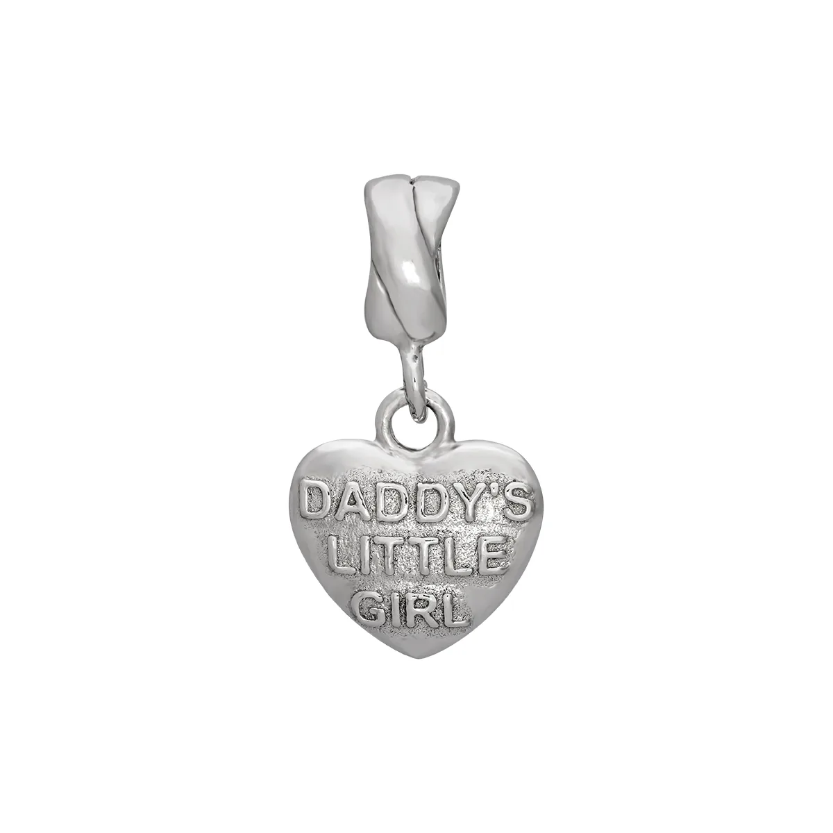 Dijes venezia en plata Ley 925, Corazón, 12 mm. de ancho