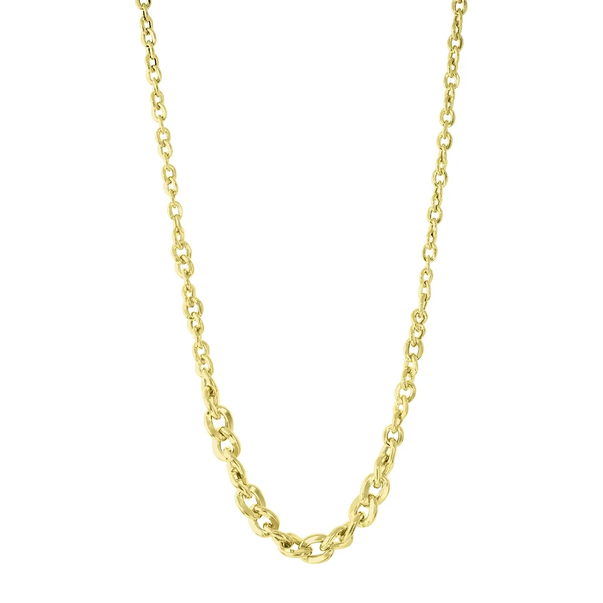Gargantilla en oro amarillo de 18 Kilates, Grumette, 45 cm. de largo, 3 mm. de ancho