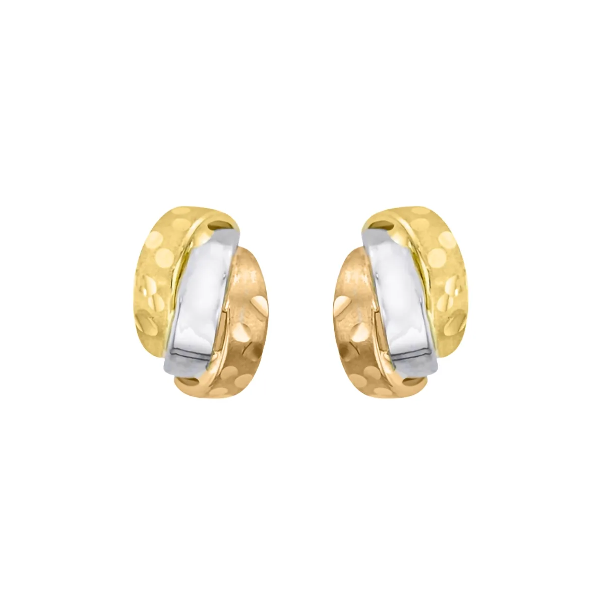 Topos en oro amarillo de 18 Kilates con visos satinado, Franja, 8 mm. de ancho