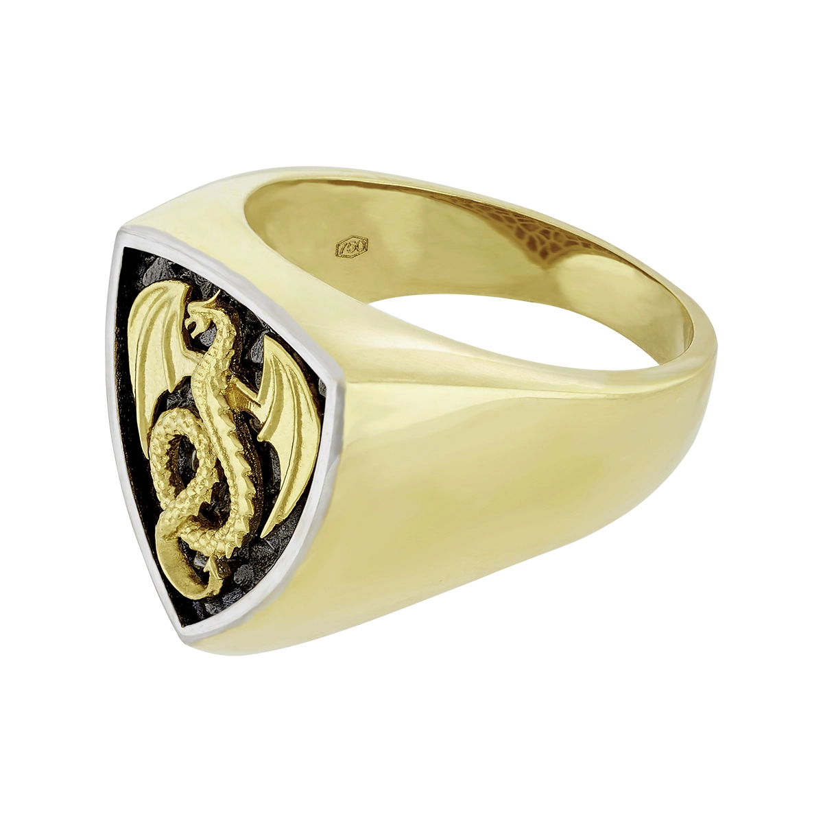 Anillo en oro amarillo de 18 Kilates satinado
