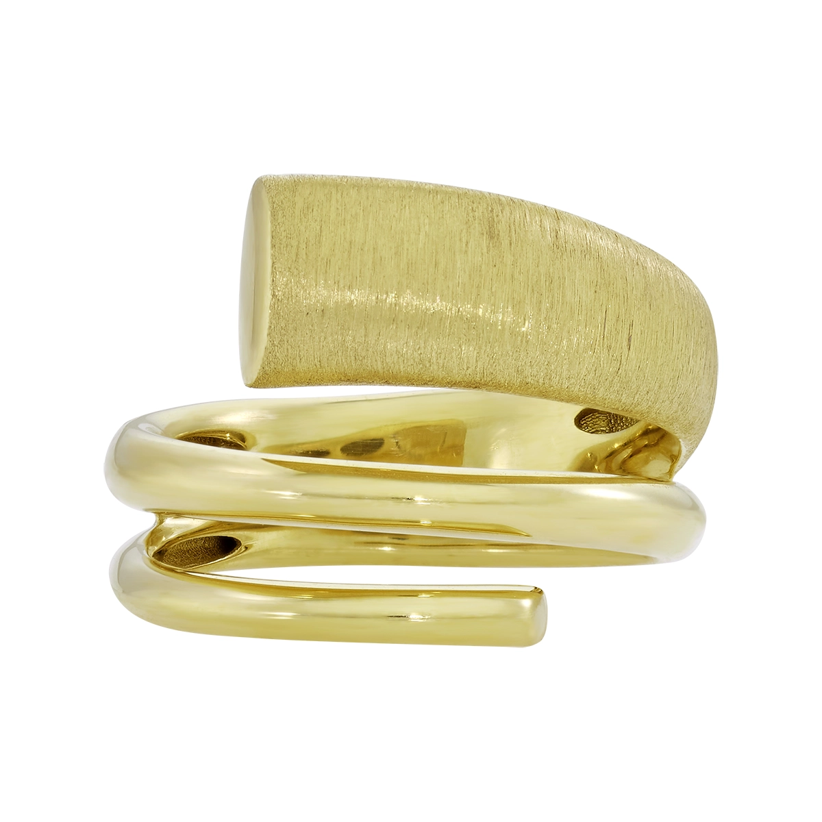 Anillo en oro amarillo de 18 Kilates satinado