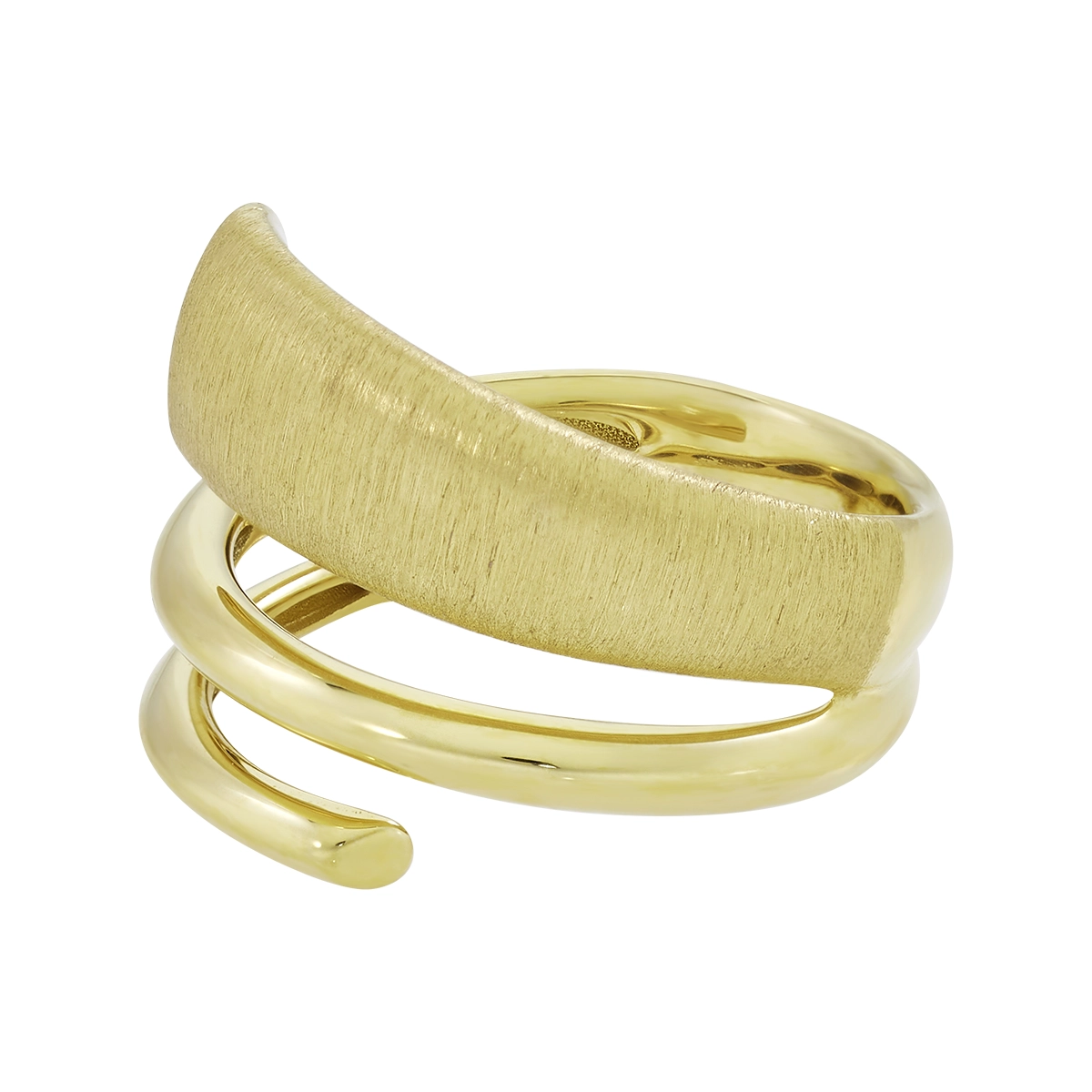 Anillo en oro amarillo de 18 Kilates satinado