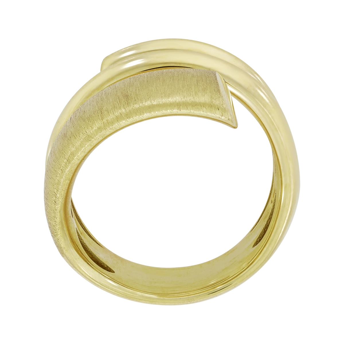 Anillo en oro amarillo de 18 Kilates satinado