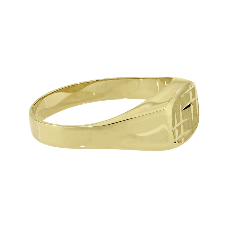 Anillo en oro amarillo de 18 Kilates satinado