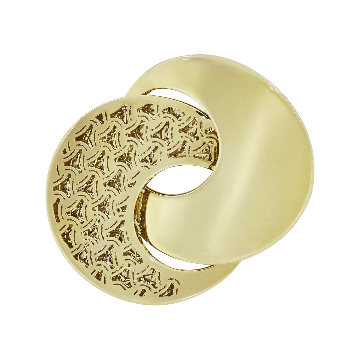 Anillo en oro amarillo de 18 Kilates con visos