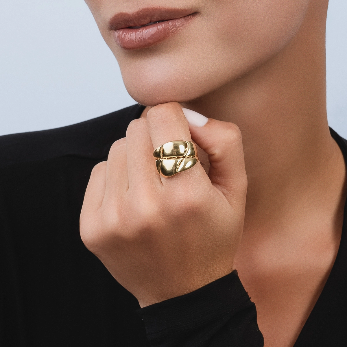 Anillo en oro amarillo de 18 Kilates