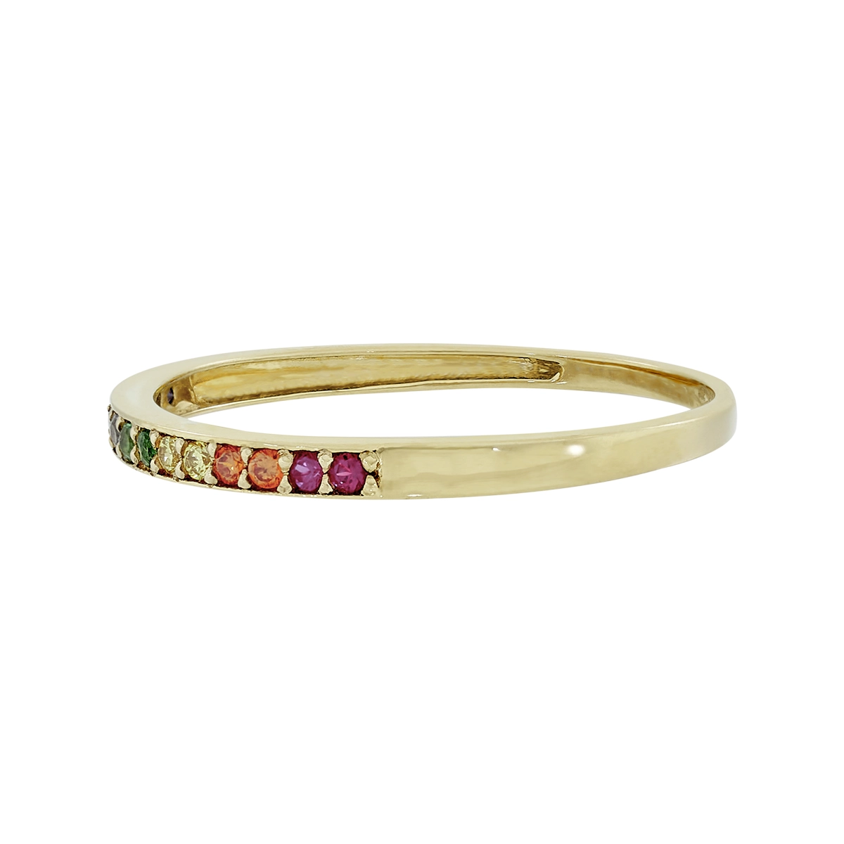Anillo en oro amarillo de 18 Kilates, con zircones